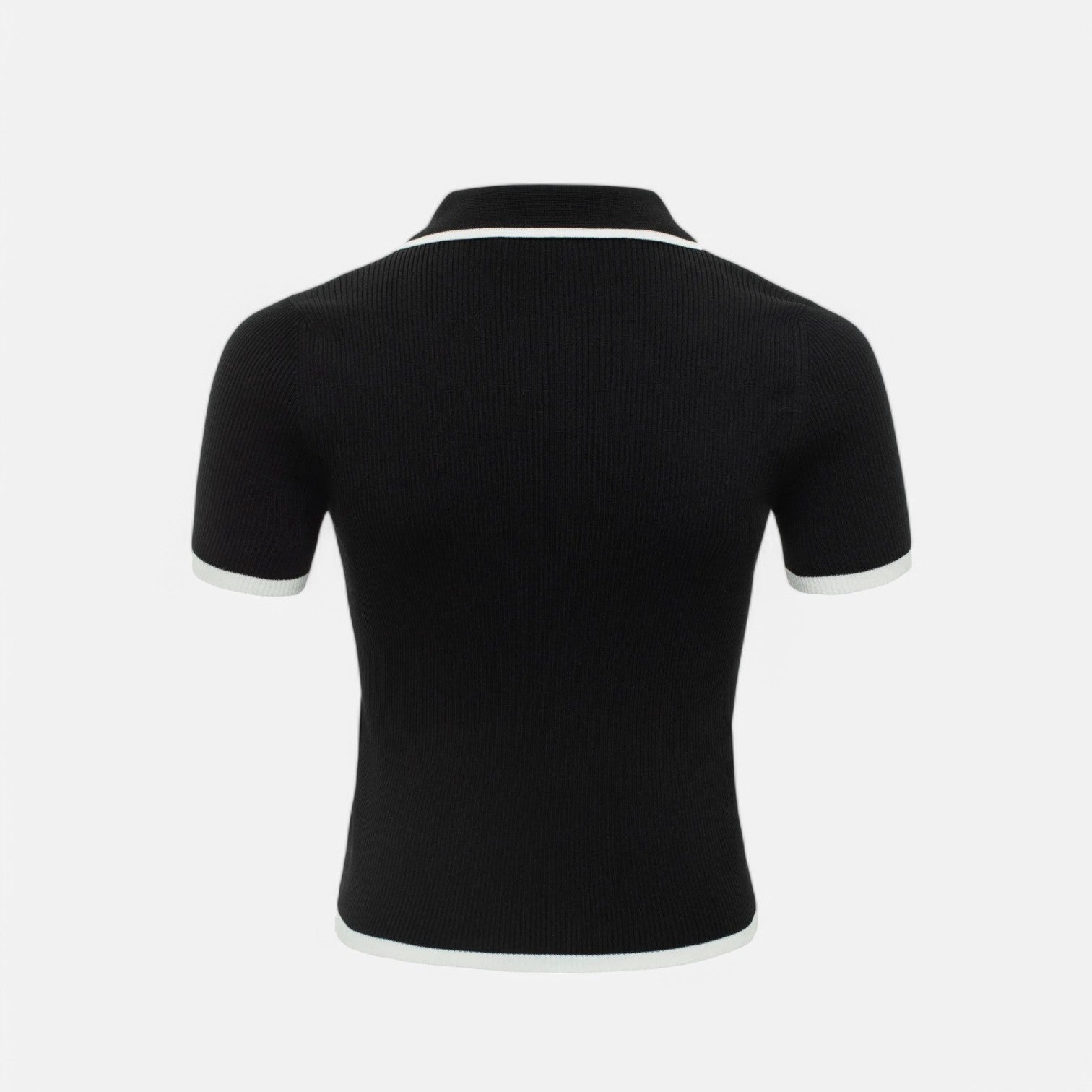 Laurel & Legacy | Women’S Short Sleeve Knit Sweater Slim Fit Contrast Pullover