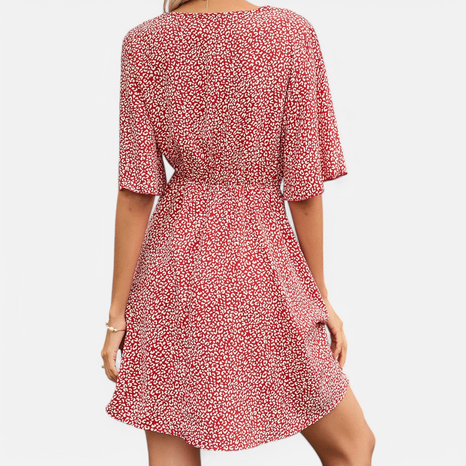 Laurel & Legacy | Women’S Spring Summer V-Neck Print Casual Loose Dress