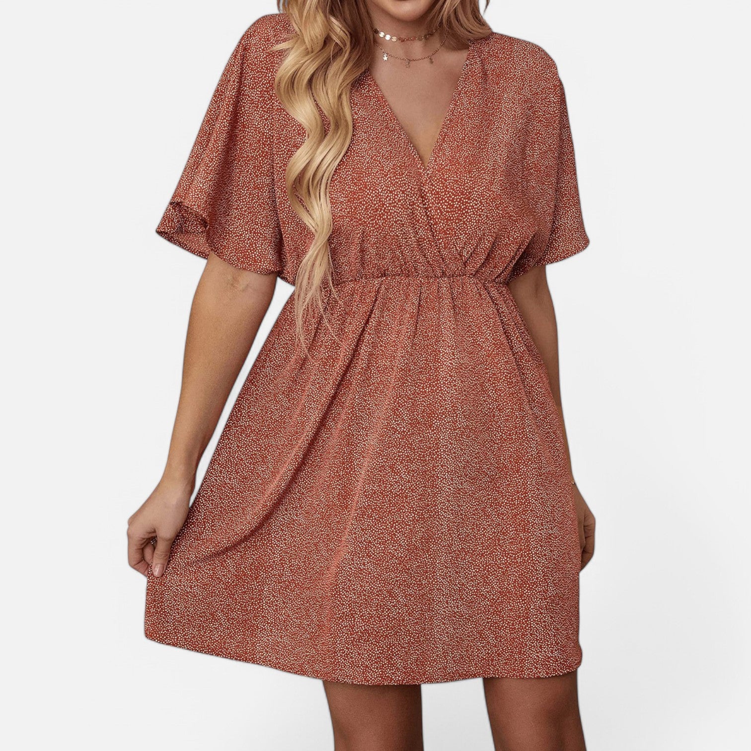 Laurel & Legacy | Women’S Spring Summer V-Neck Print Casual Loose Dress