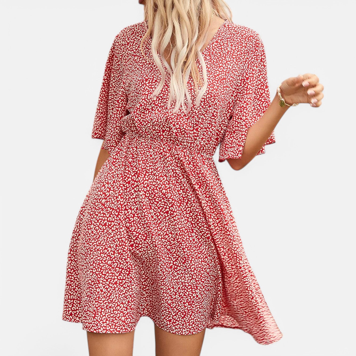 Laurel & Legacy | Women’S Spring Summer V-Neck Print Casual Loose Dress