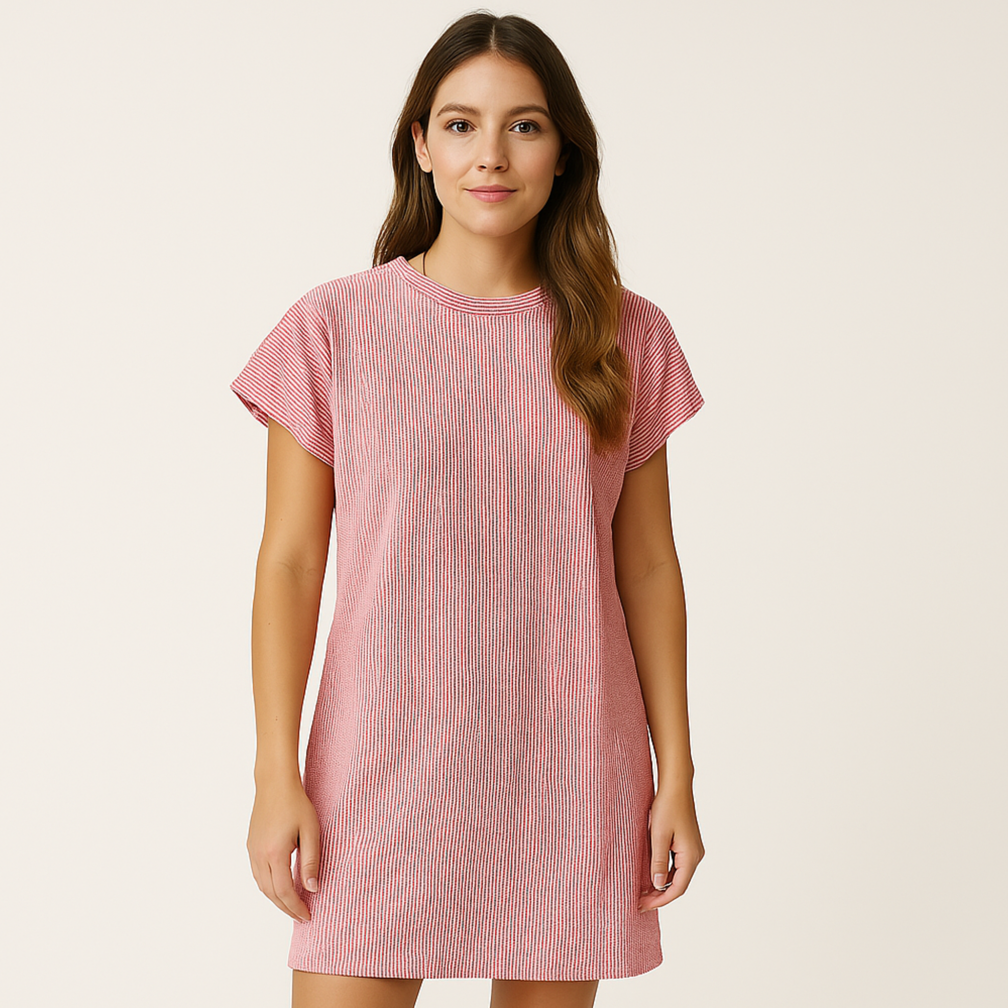 Laurel & Legacy | Women'S Summer Ruffle Sleeve Mini Dress