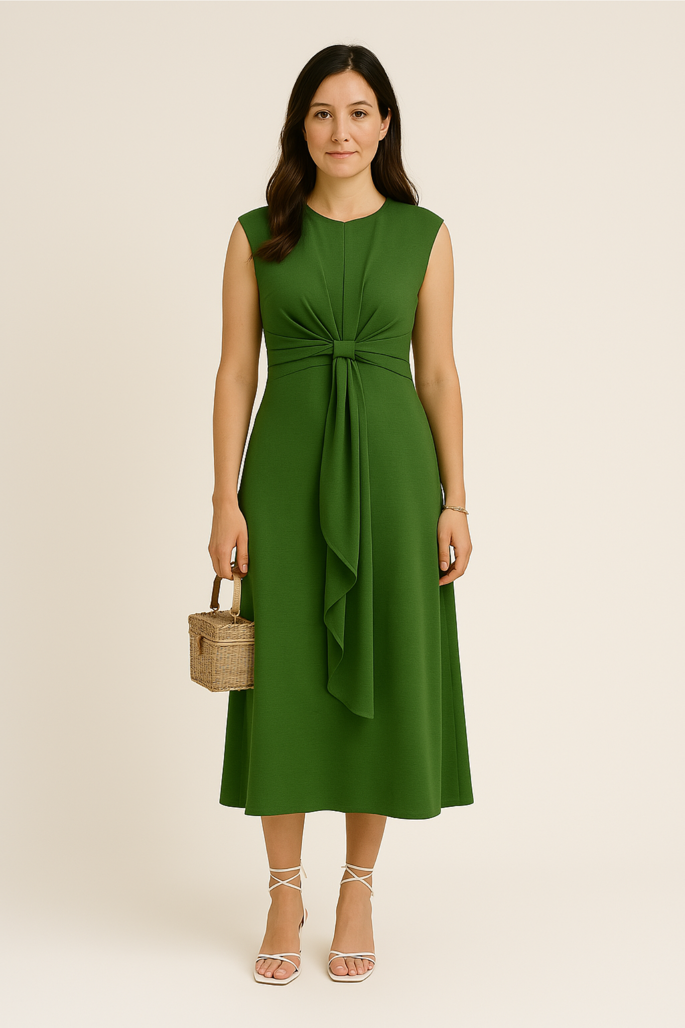 Laurel & Legacy | Women'S Summer Sleeveless Waistband Long Dress