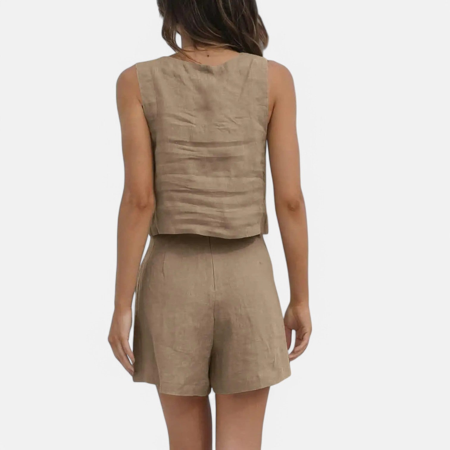 Laurel & Legacy | Women’S Summer Two-Piece Set Sleeveless Vest & Wide-Leg Pants