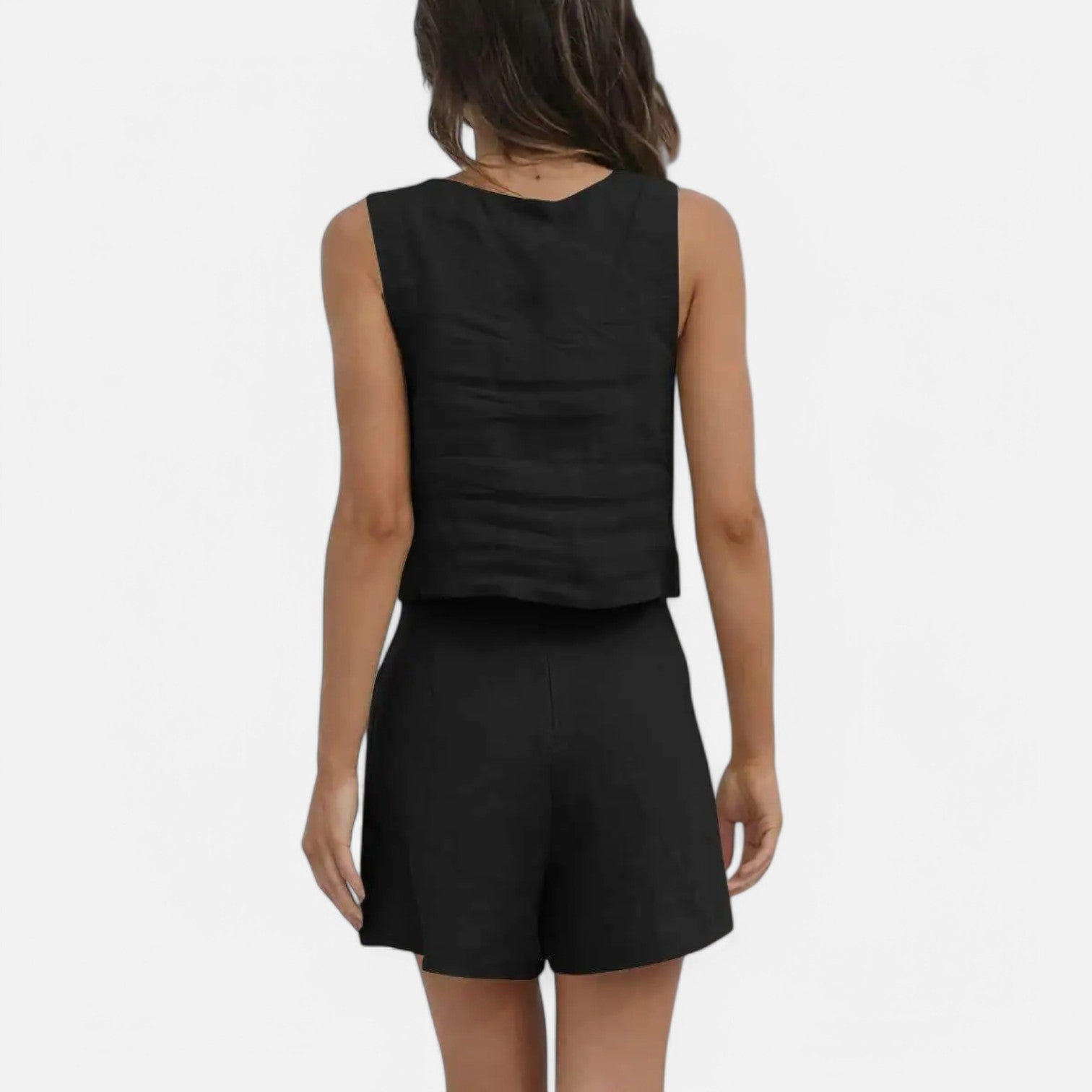 Laurel & Legacy | Women’S Summer Two-Piece Set Sleeveless Vest & Wide-Leg Pants