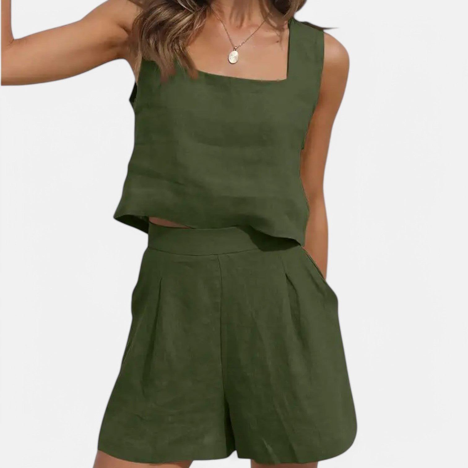 Laurel & Legacy | Women’S Summer Two-Piece Set Sleeveless Vest & Wide-Leg Pants