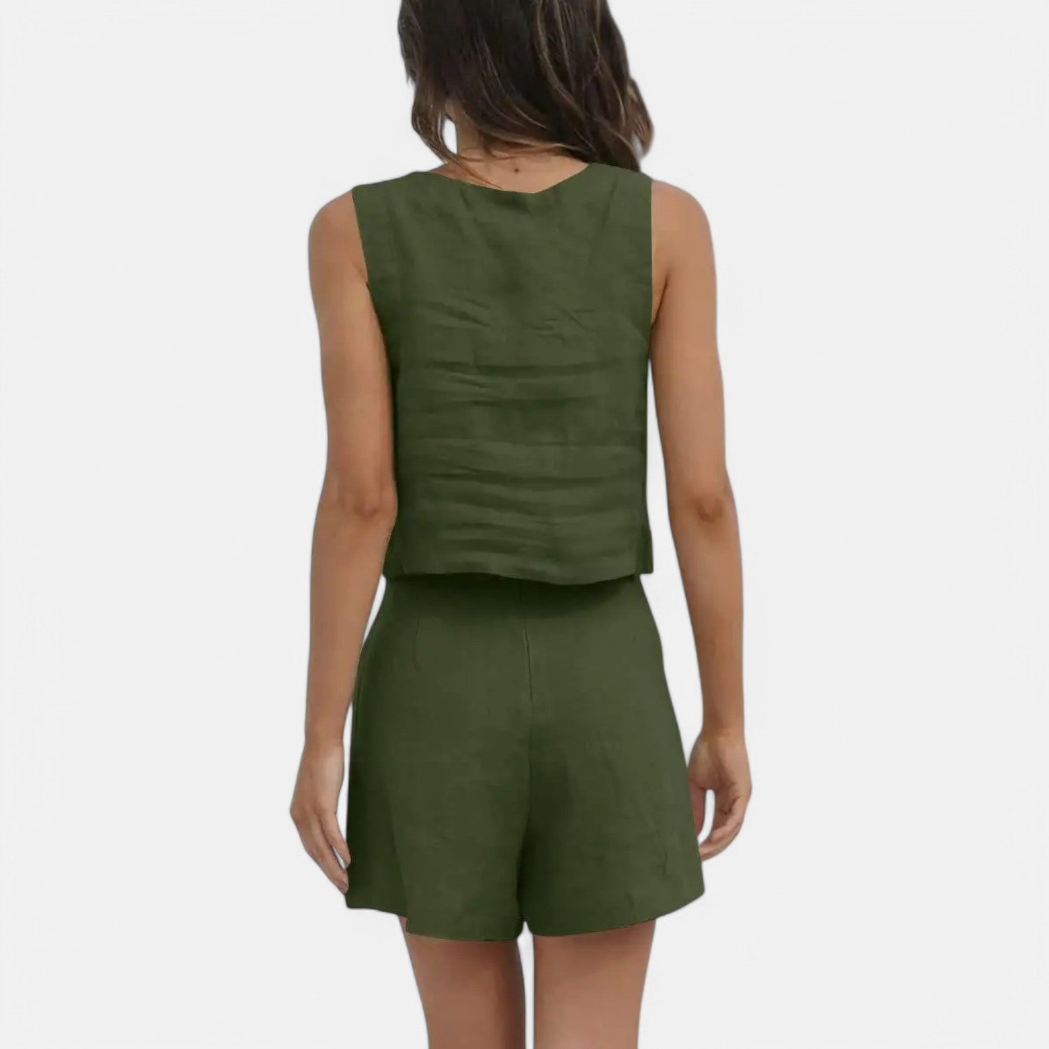 Laurel & Legacy | Women’S Summer Two-Piece Set Sleeveless Vest & Wide-Leg Pants