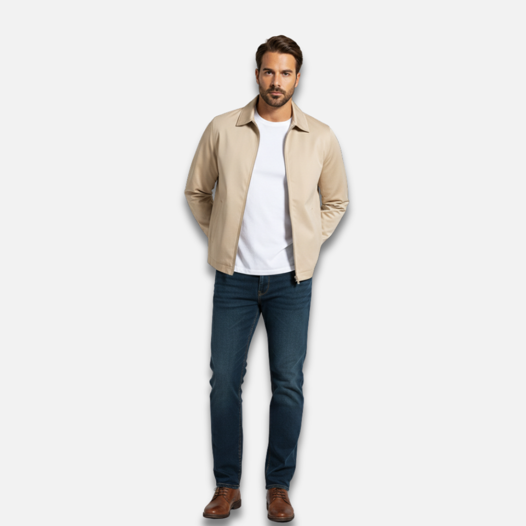 Men’s Business Zipper Raglan Jacket Laurel & Legacy