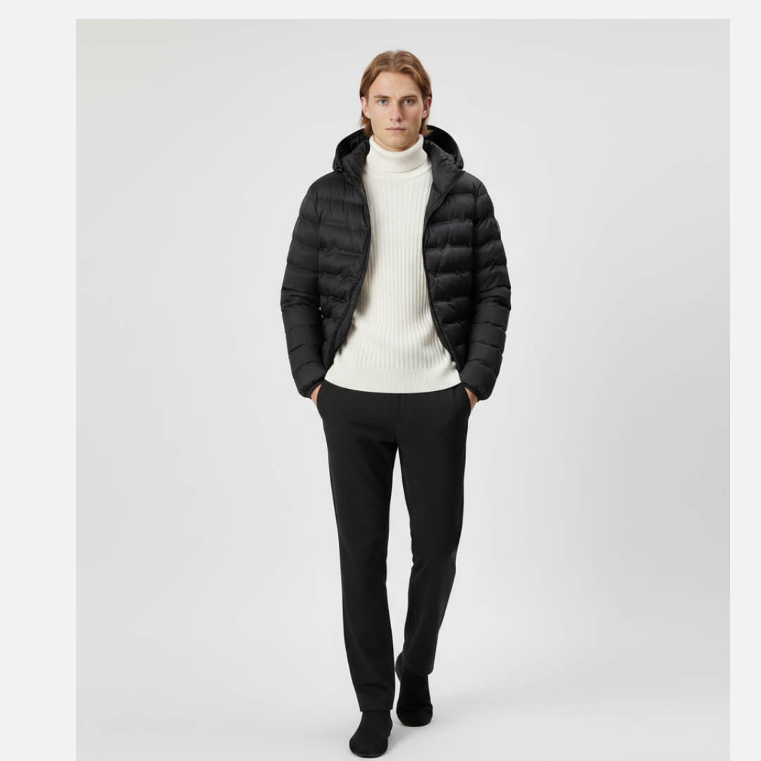 Men’s Lightweight Hooded Down Jacket Laurel & Legacy