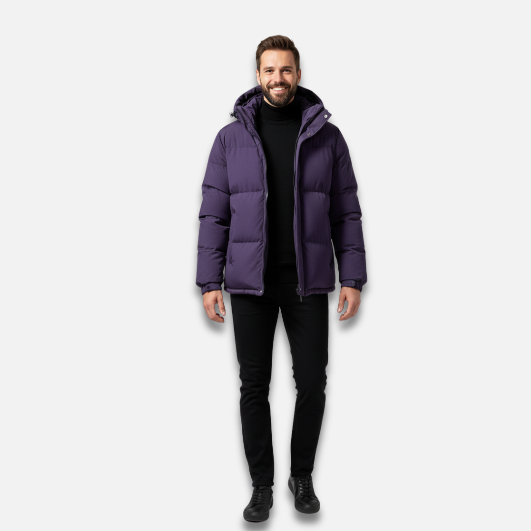 Men’s Hooded Puffer Jacket Laurel & Legacy