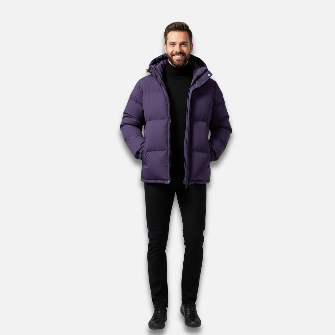 Men’s Hooded Puffer Jacket Laurel & Legacy