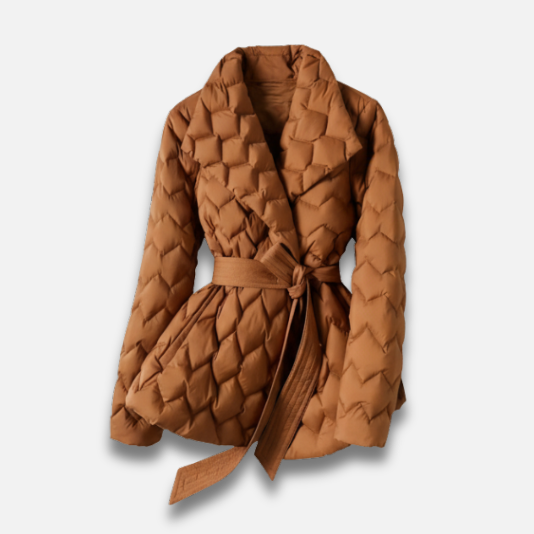 Women’s Belted Lightweight Down Jacket Laurel & Legacy