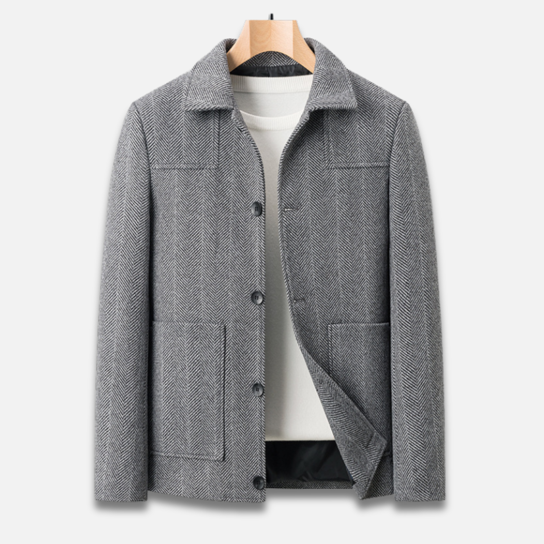 Men’s Wool Button Jacket Laurel & Legacy