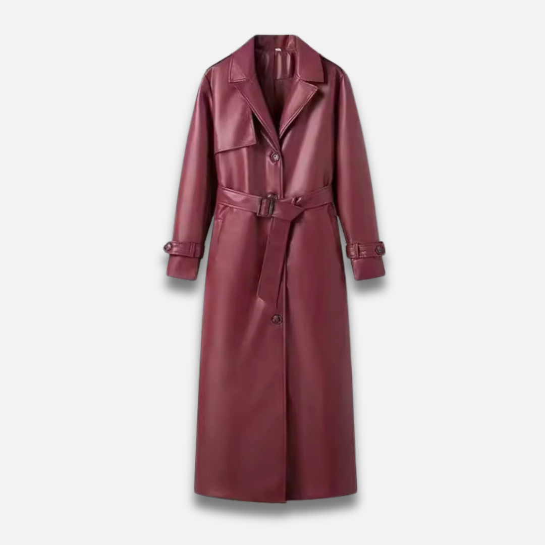 Women’s Leather Trench Coat Laurel & Legacy