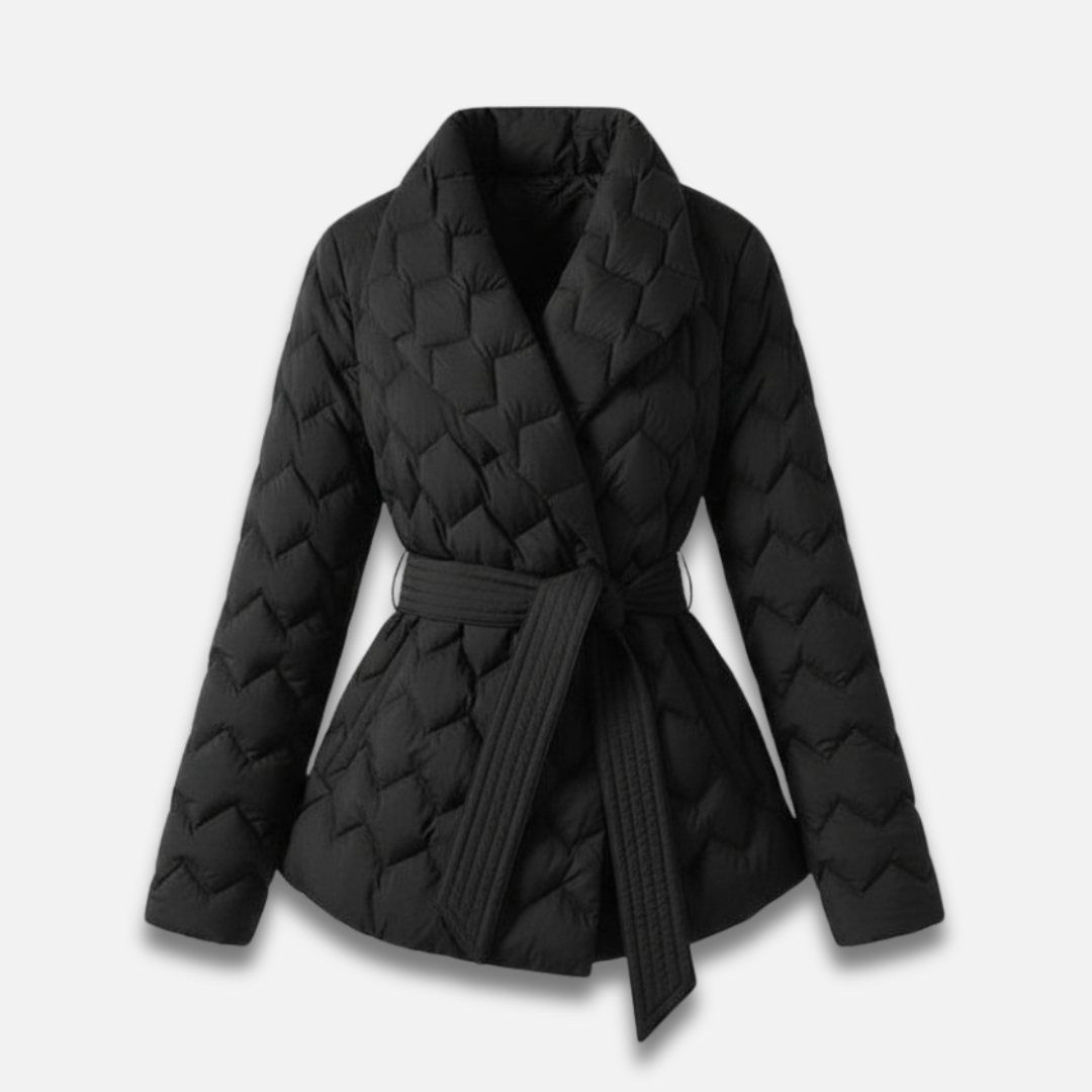 Women’s Belted Lightweight Down Jacket Laurel & Legacy