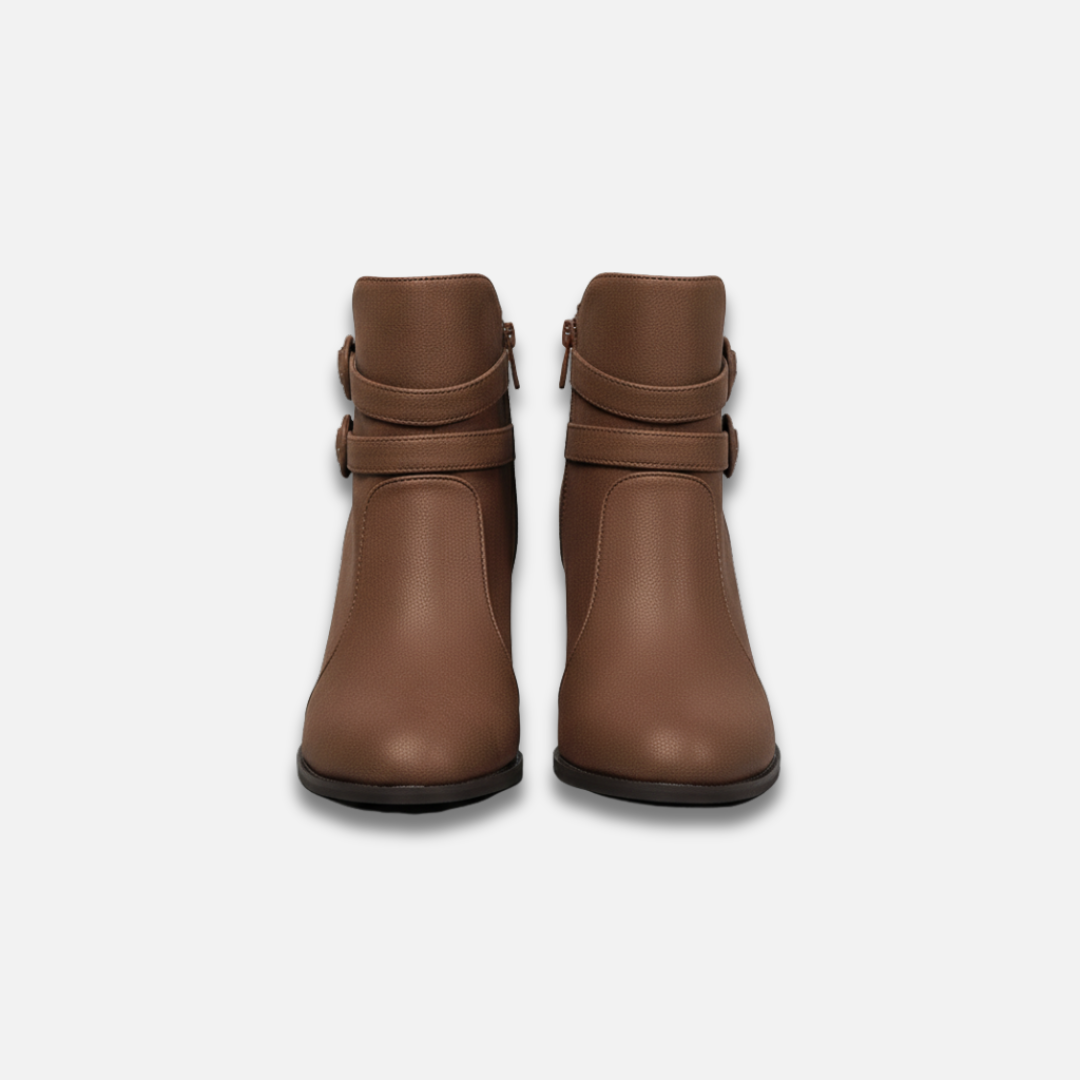 Women’s Button Detail Block Heel Ankle Boots Laurel & Legacy