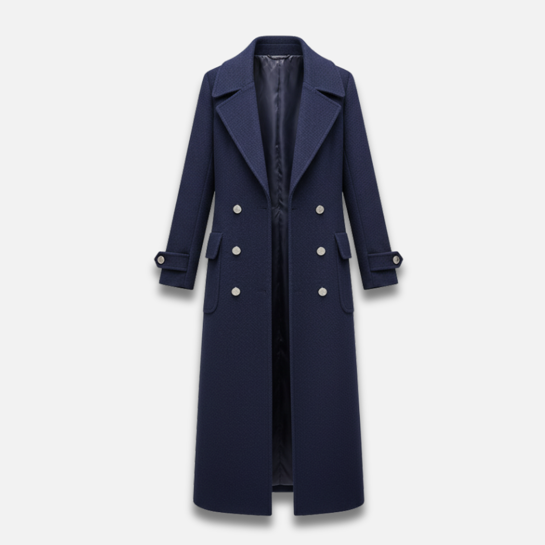 Women’s Double-Breasted Wool Trench Coat Laurel & Legacy