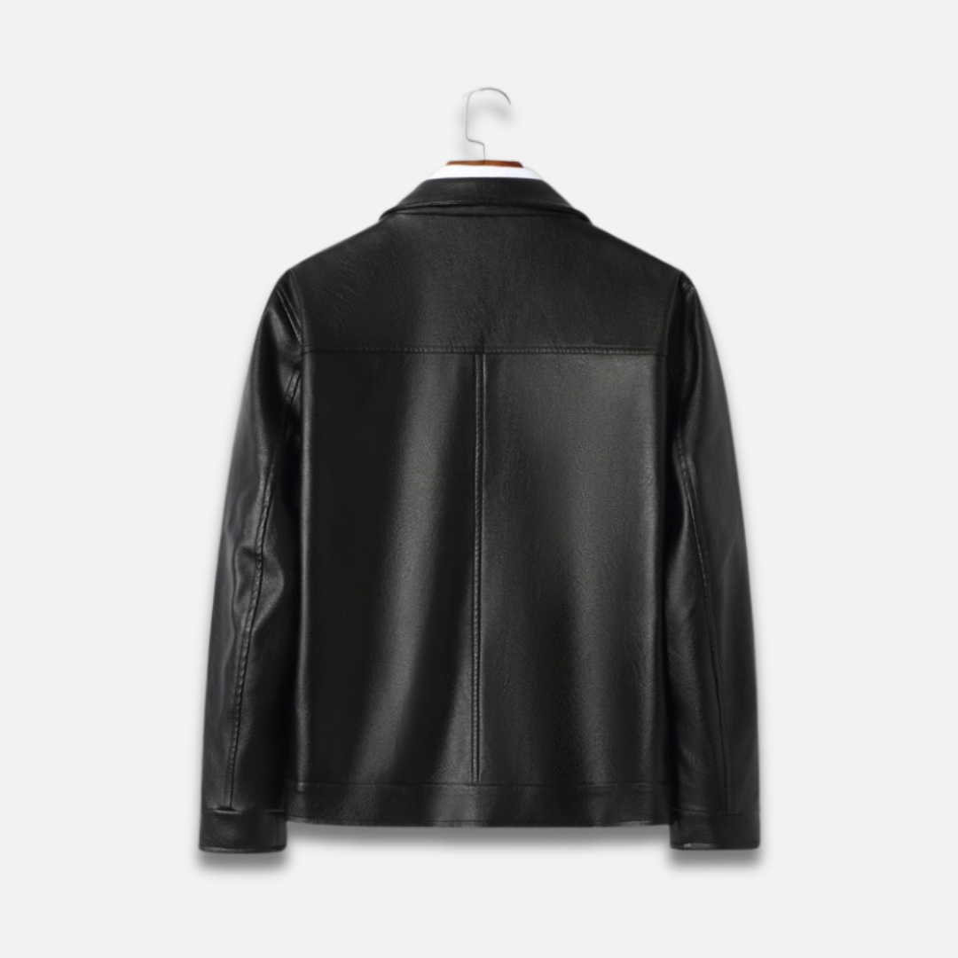 Men’s Collar Leather Jacket Laurel & Legacy