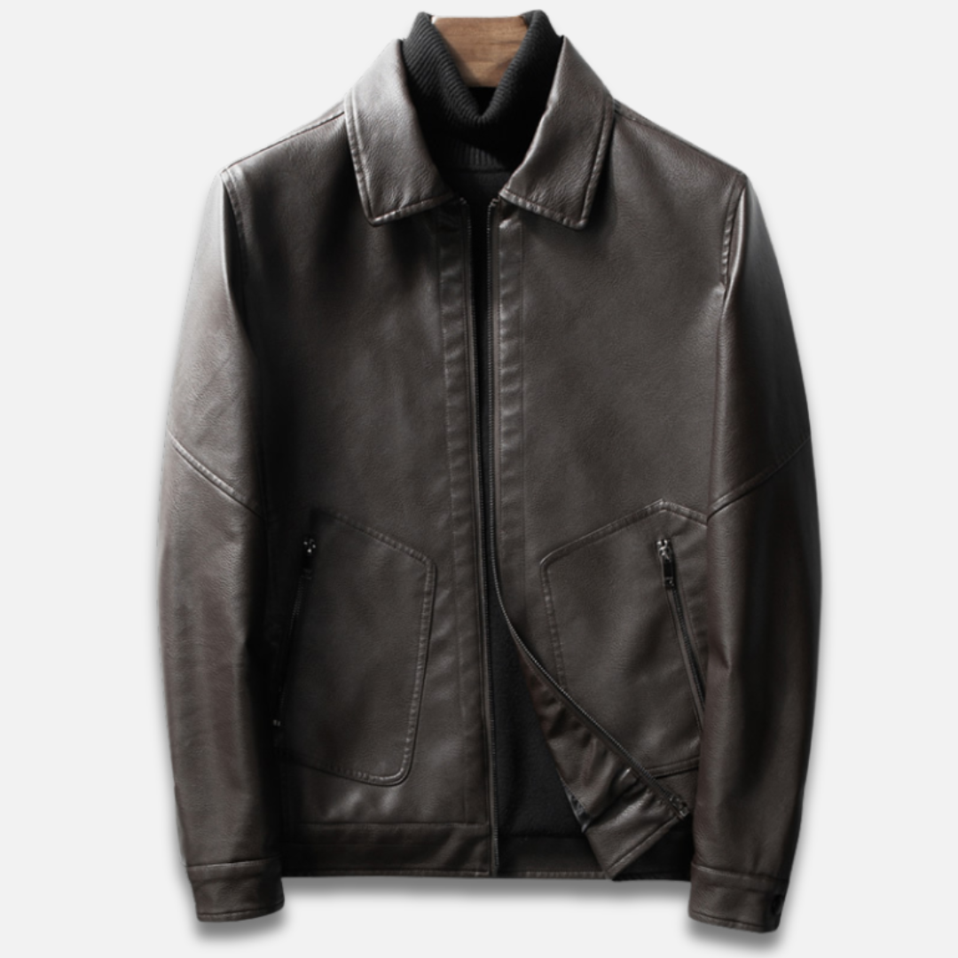 Men’s Trendy Casual Leather Jacket Laurel & Legacy