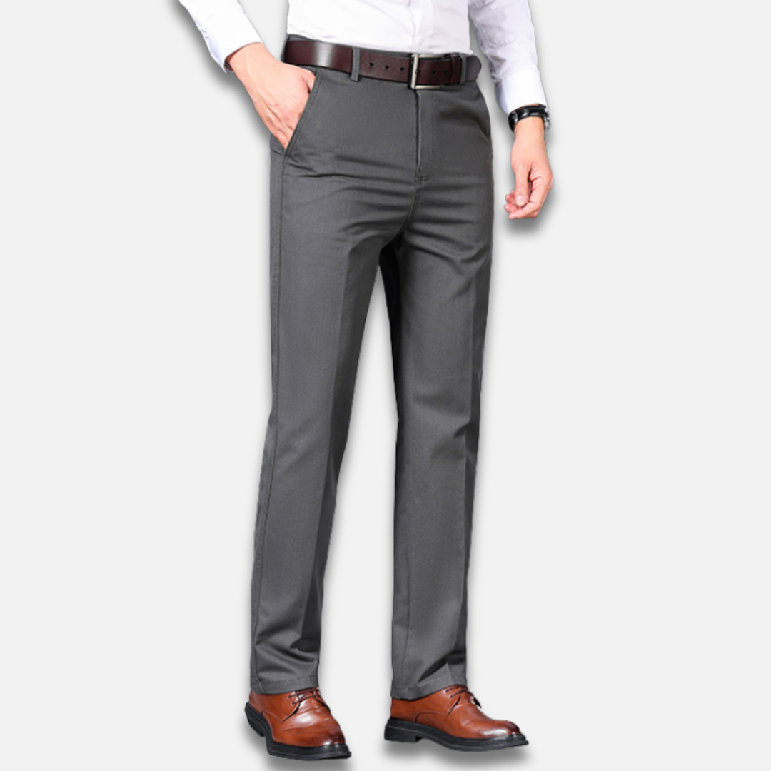 Men’s Classic Straight Dress Trousers Laurel & Legacy