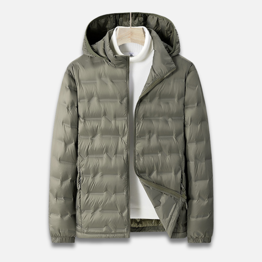 Men’s Lightweight Hooded Down Jacket Laurel & Legacy