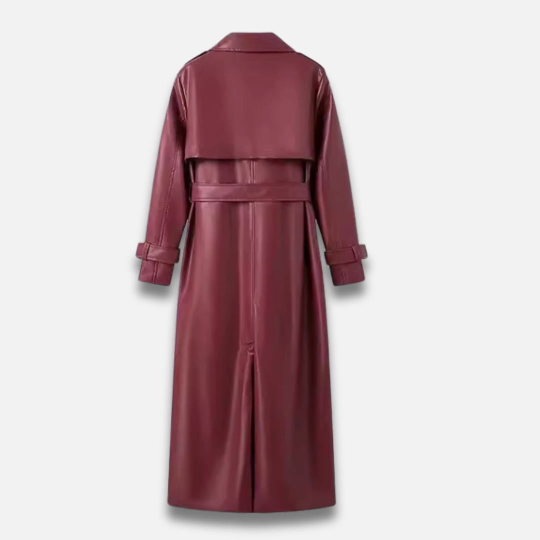 Women’s Leather Trench Coat Laurel & Legacy