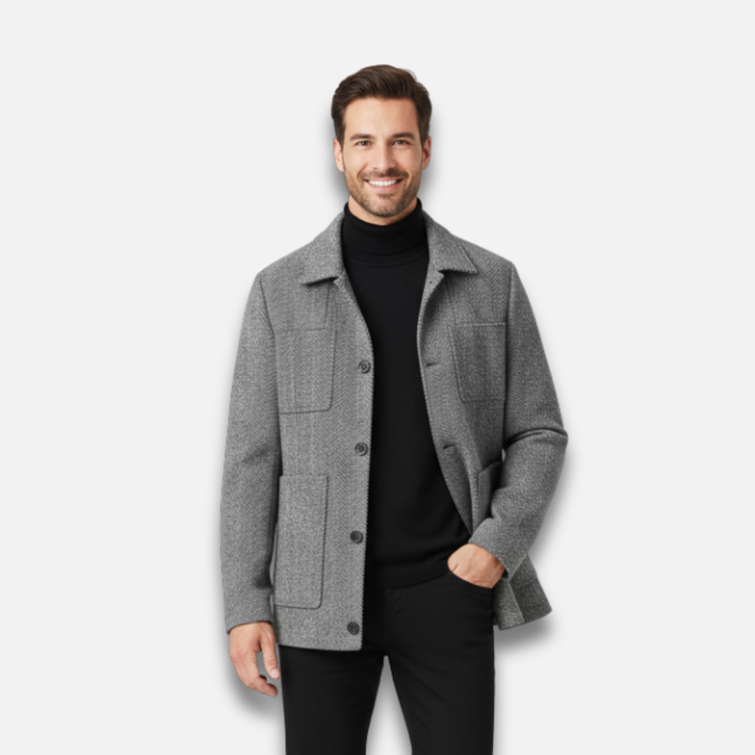 Men’s Wool Button Jacket Laurel & Legacy