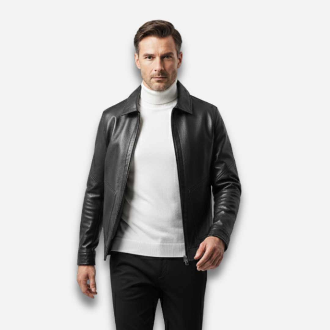 Men’s Trendy Casual Leather Jacket Laurel & Legacy