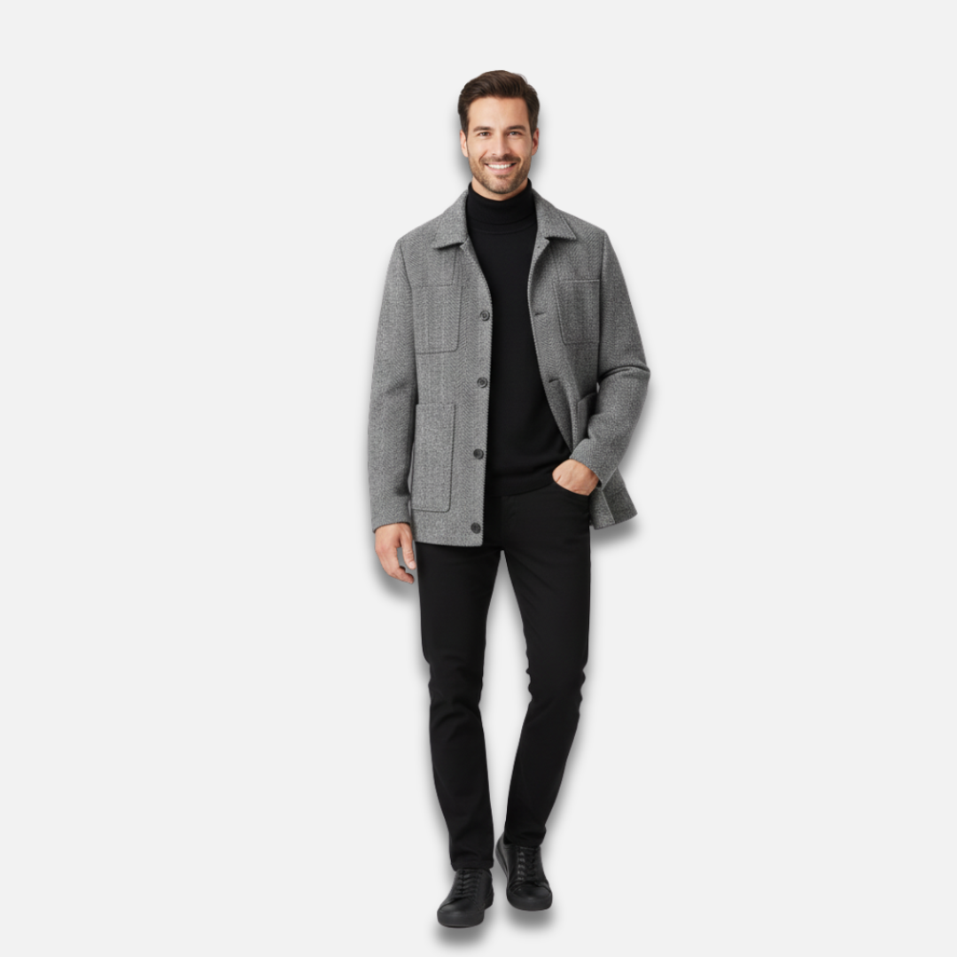 Men’s Wool Button Jacket Laurel & Legacy