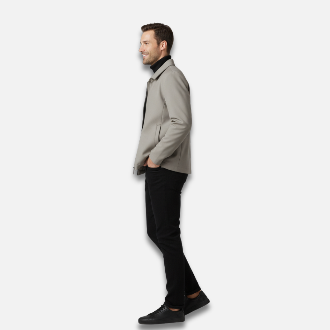 Men’s Solid Collar Jacket Laurel & Legacy
