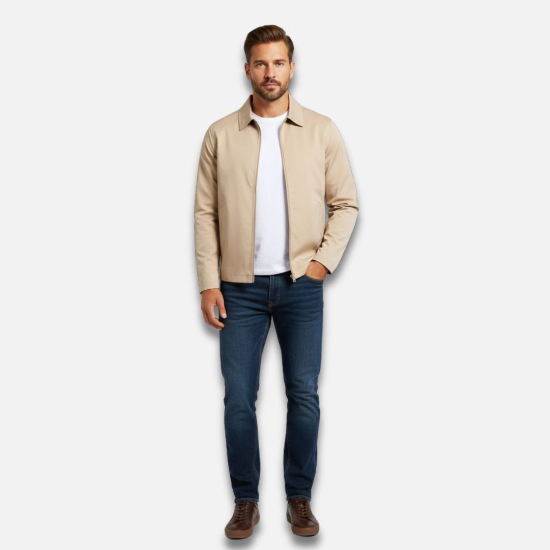 Men’s Business Zipper Raglan Jacket Laurel & Legacy