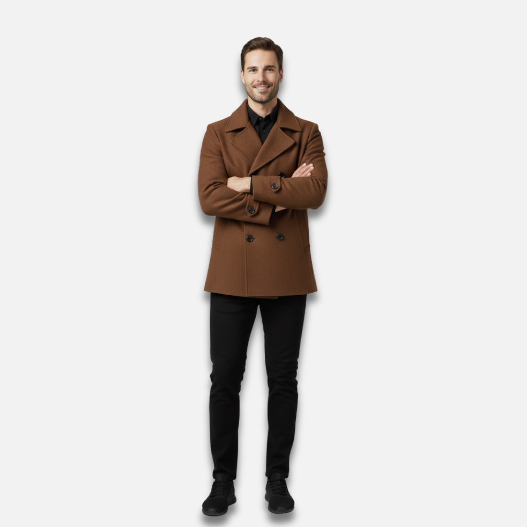Men’s Double-Breasted Coat Laurel & Legacy