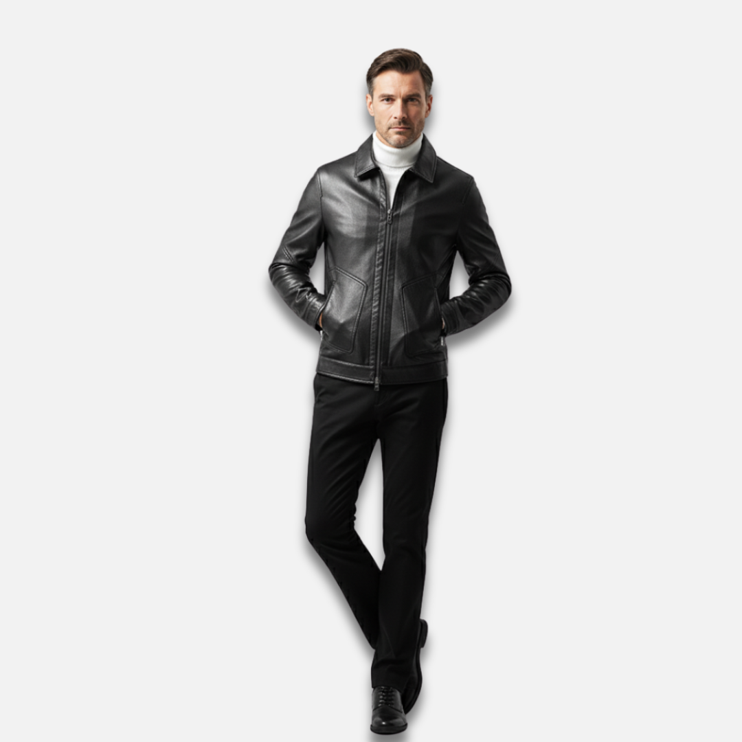 Men’s Trendy Casual Leather Jacket Laurel & Legacy