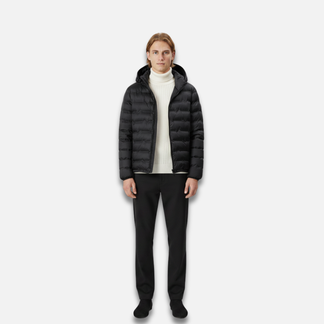 Men’s Lightweight Hooded Down Jacket Laurel & Legacy