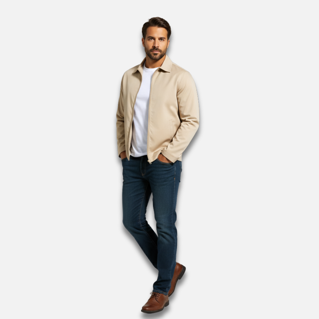 Men’s Business Zipper Raglan Jacket Laurel & Legacy
