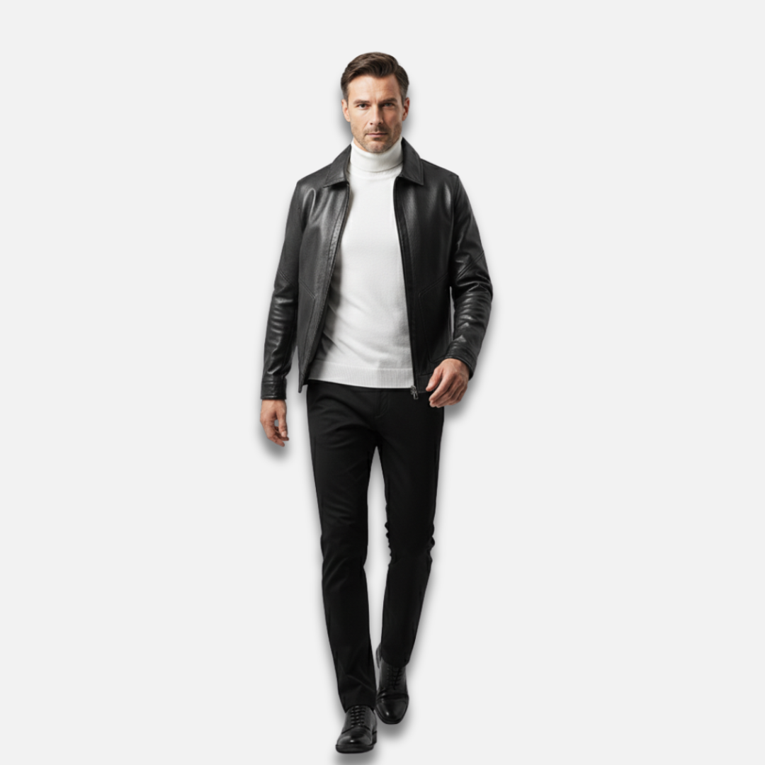 Men’s Trendy Casual Leather Jacket Laurel & Legacy