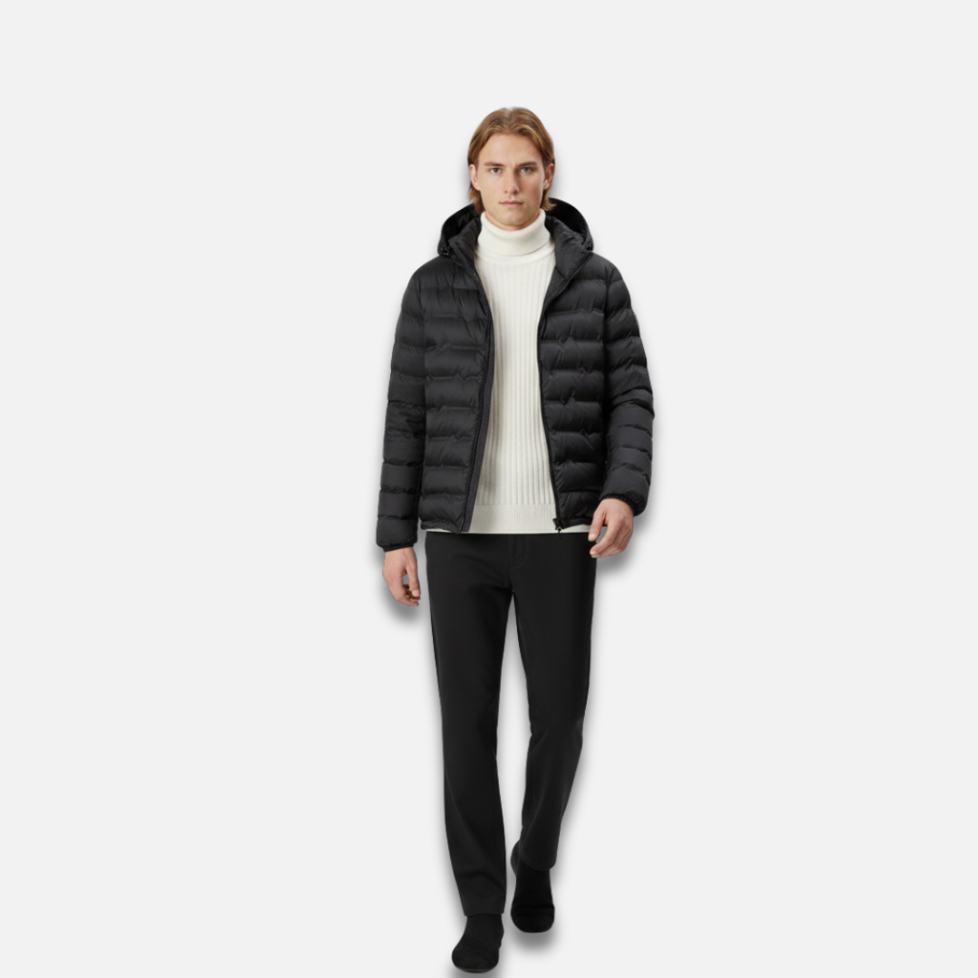 Men’s Lightweight Hooded Down Jacket Laurel & Legacy