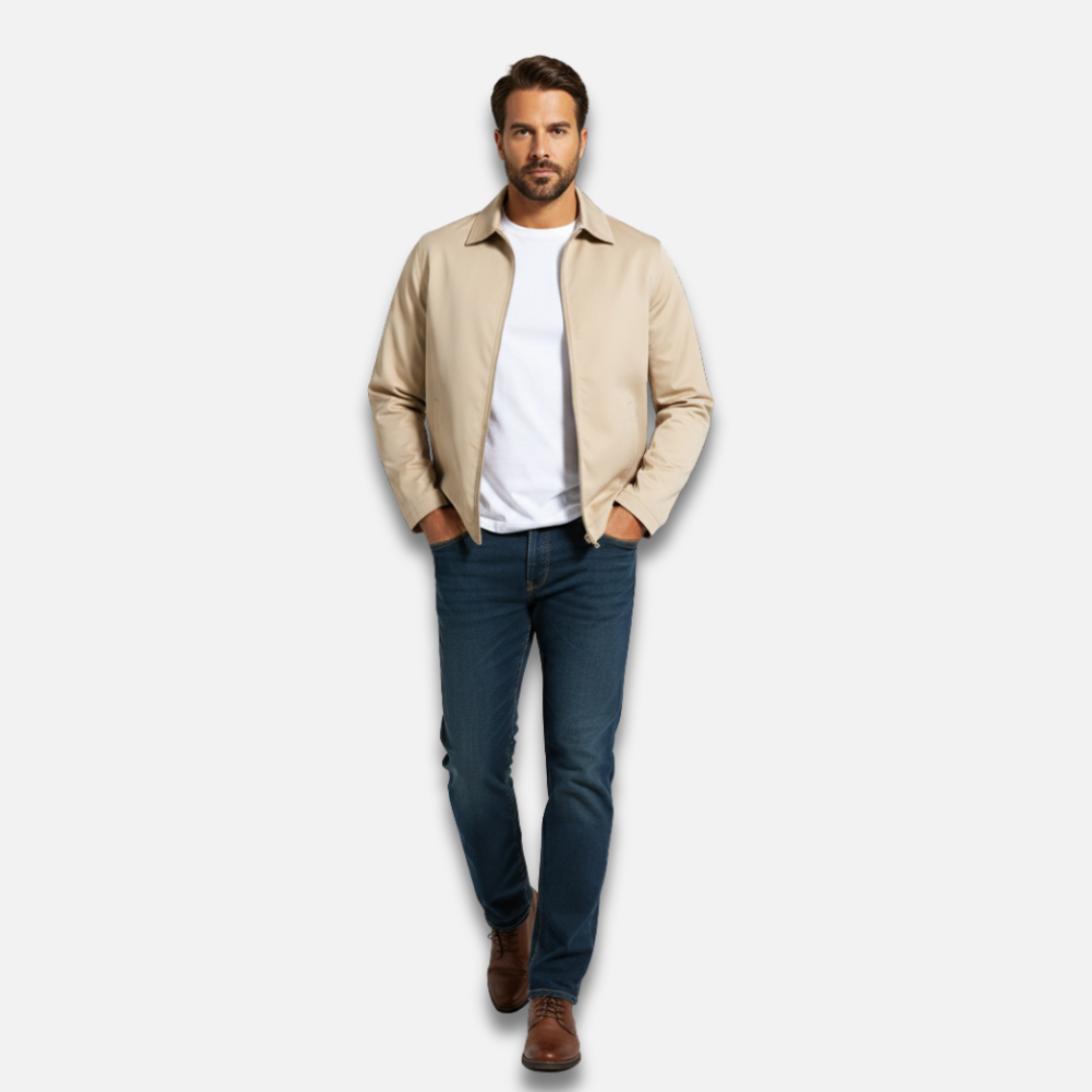 Men’s Business Zipper Raglan Jacket Laurel & Legacy