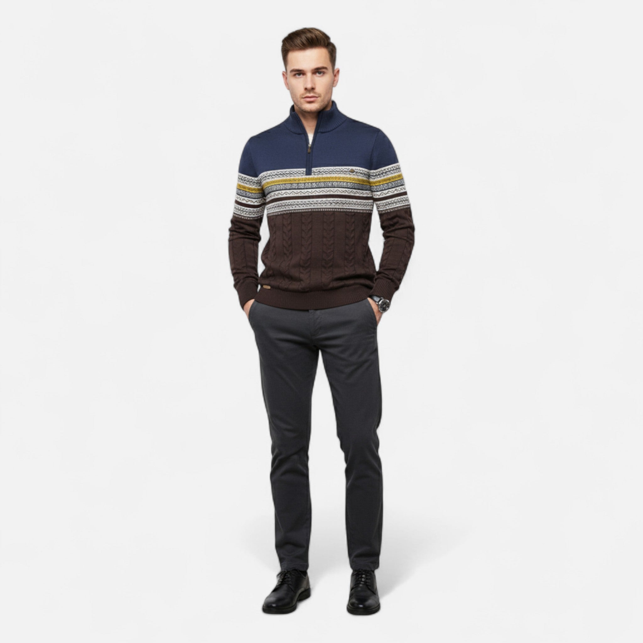 Laurel Legacy | Men’s Half-Zip Winter Sweater Laurel & Legacy