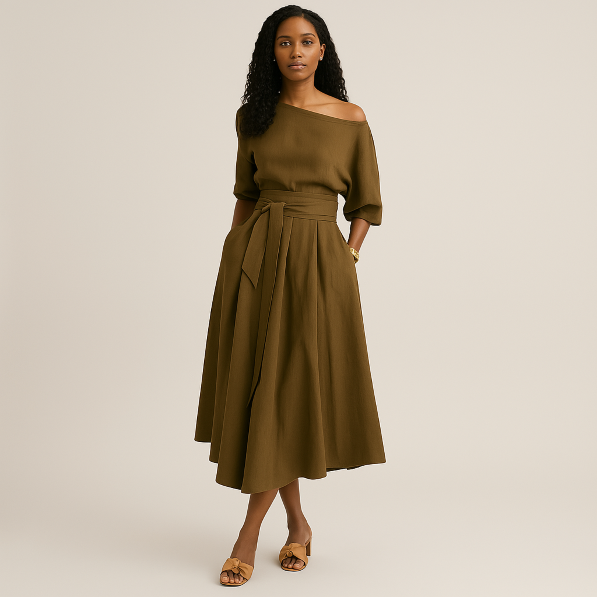 Laurel & Legacy | Elegant Women'S Formal Lace-Up Long Dress