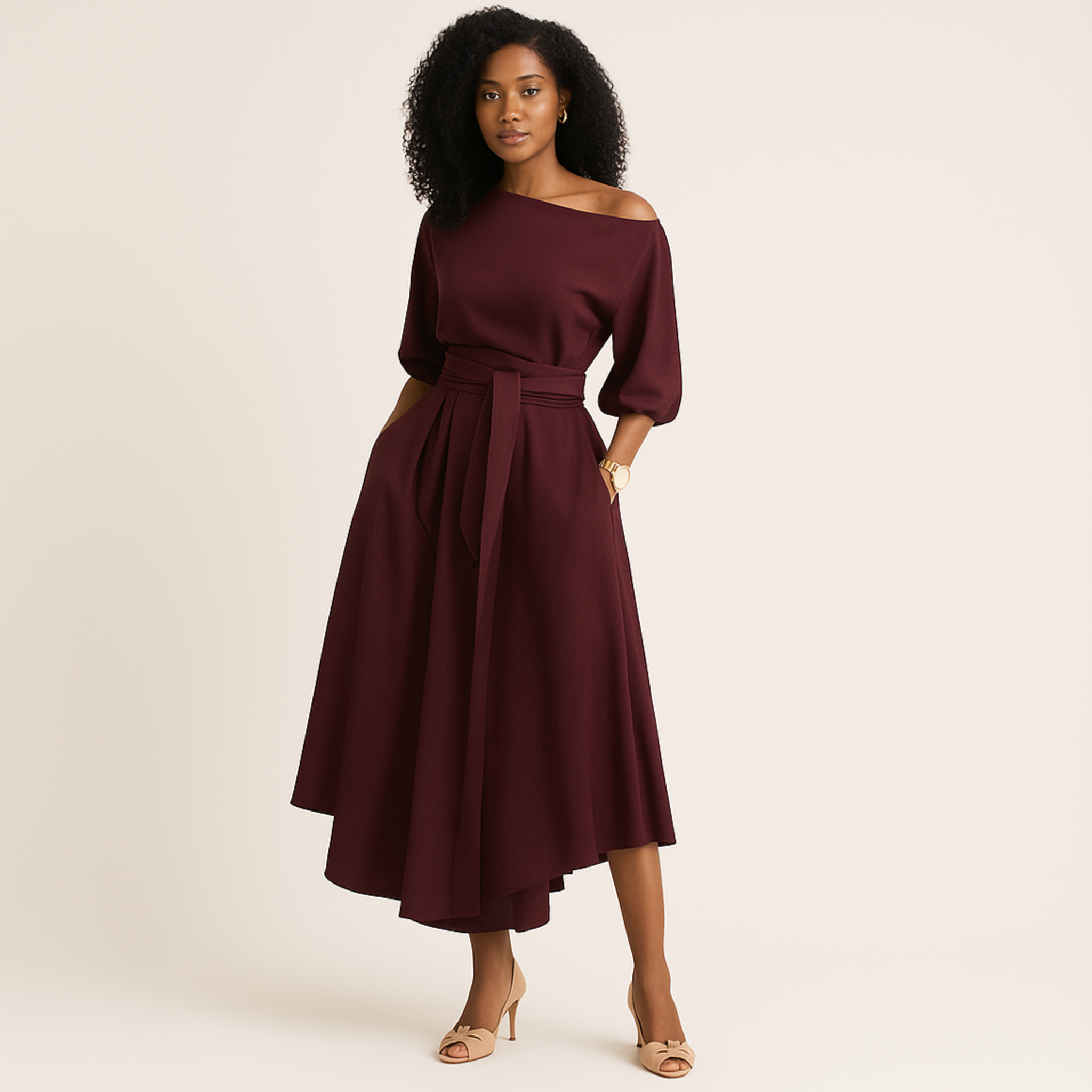 Laurel & Legacy | Elegant Women'S Formal Lace-Up Long Dress