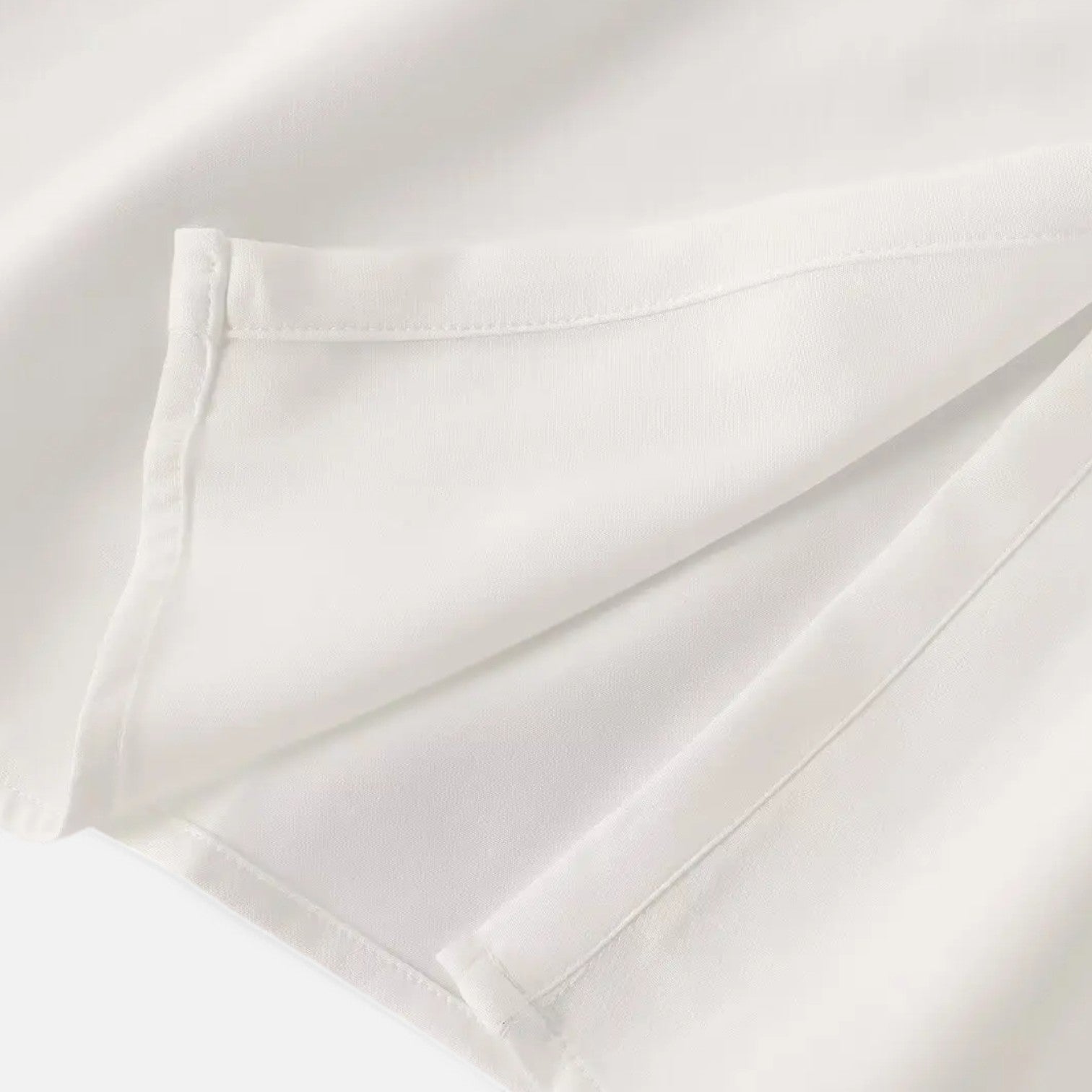 Laurel & Legacy | Women’S Elegant White Long Dress Turn-Down Collar Split Gown