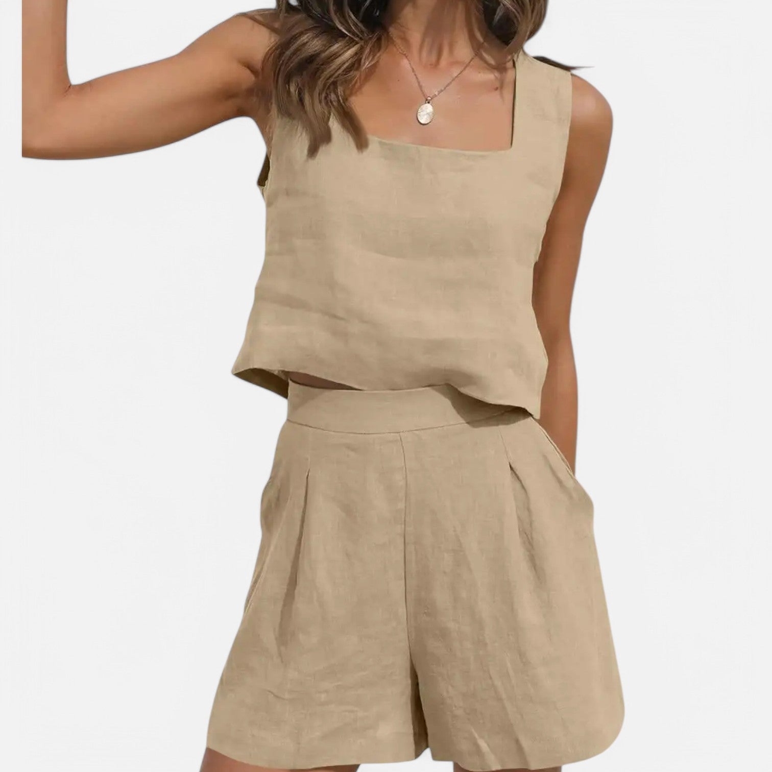 Laurel & Legacy | Women’S Summer Two-Piece Set Sleeveless Vest & Wide-Leg Pants