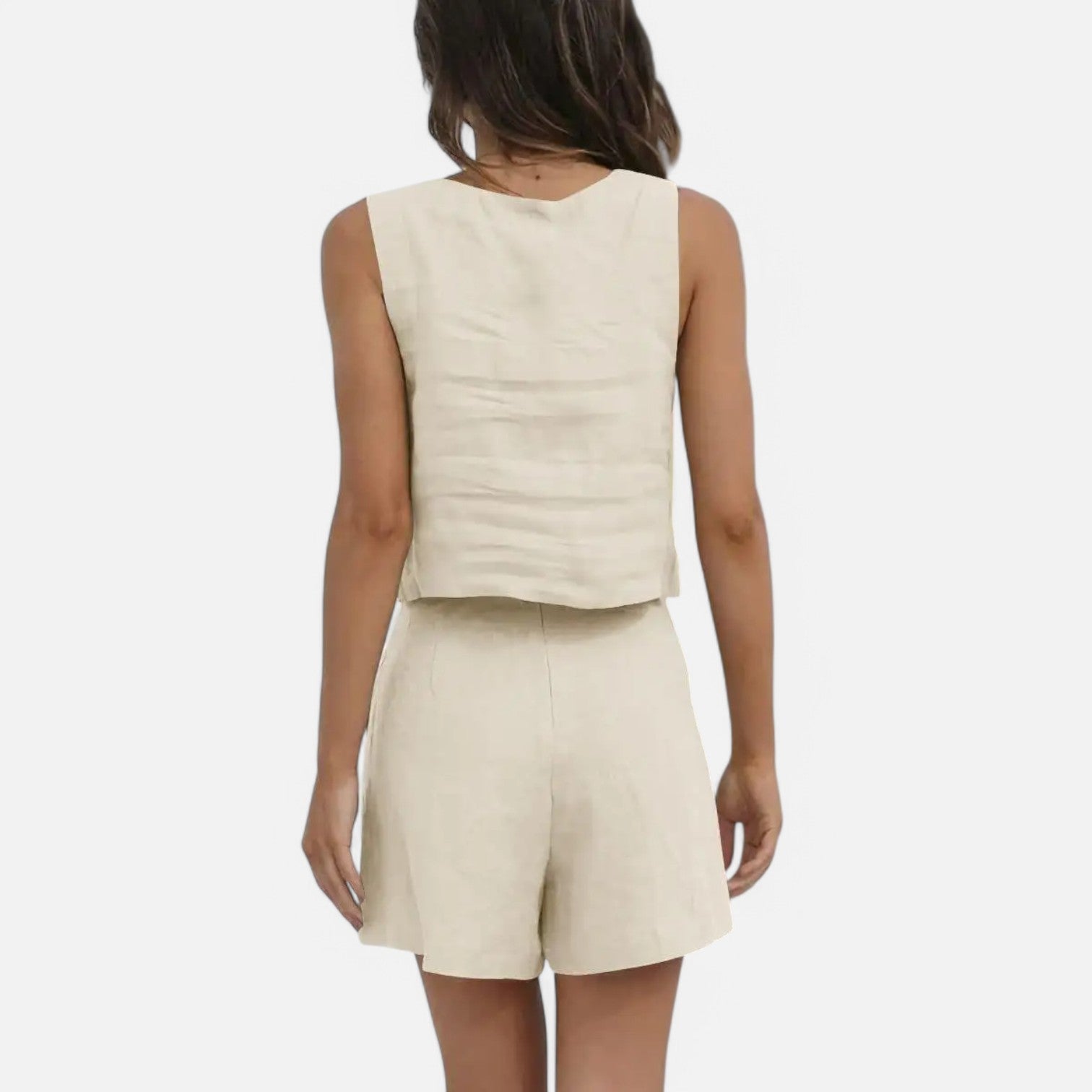 Laurel & Legacy | Women’S Summer Two-Piece Set Sleeveless Vest & Wide-Leg Pants