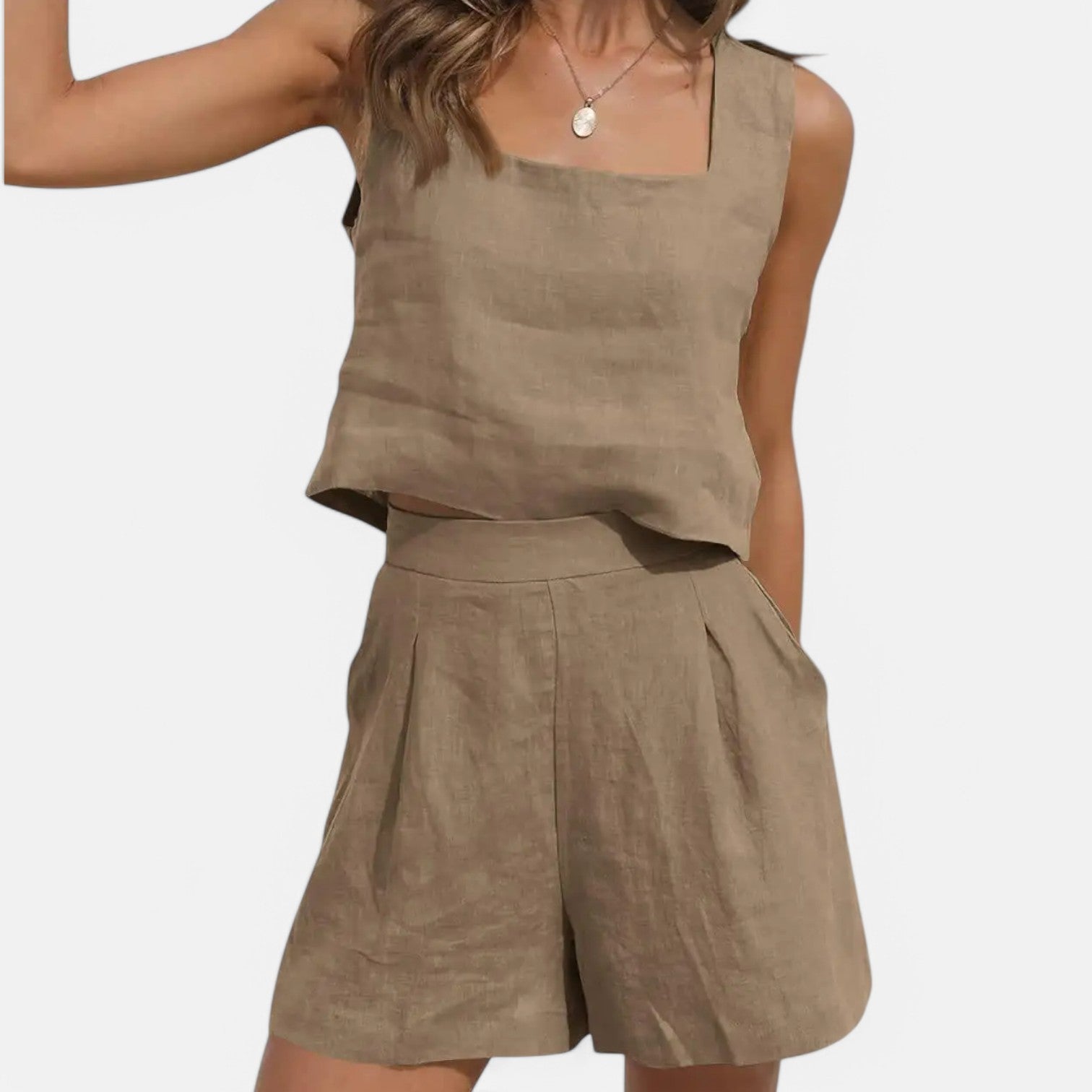 Laurel & Legacy | Women’S Summer Two-Piece Set Sleeveless Vest & Wide-Leg Pants